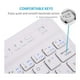 thumbnail image 3 of Teclado Inalámbrico Bluetooth Wireless Color Blanco Genérica Teclado Inalámbrico Wireless, 3 of 8
