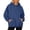 j95-Navy, variant on LIIPEE Casual Solid Color Hoodies For Women Long Sleeve Hooded Sweatshirts Ladies Autumn Winter Comfortable Daily Pullover With Pockets,XXXL