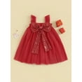 thumbnail image 4 of Bagilaanoe Baby Girl Party Dress Toddler Sequin Sleeveless A-line Princess Dresses 6M 12M 18M 24M 3T 4T Kid Tulle Skirt, 4 of 8