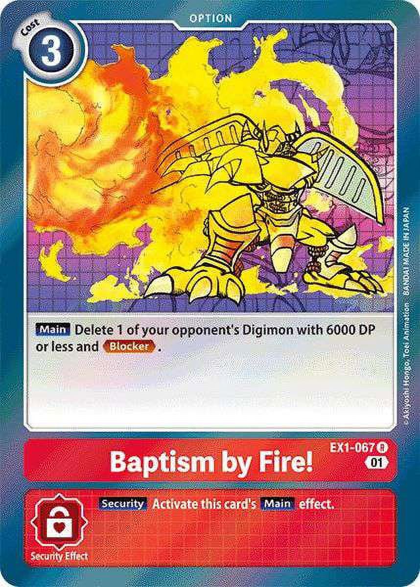 Digimon Classic Collection Rare Baptism by Fire! EX1-067