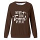 thumbnail image 2 of Gibobby Sudaderas para mujer oferta Sudaderas de Halloween para mujer camisetas de otoño y día festivo con cuello redondo de gran tamaño(Marrón,M), 2 of 4