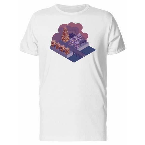 Night City With A Bridge Tee Men's -Image by Shutterstock