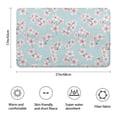 thumbnail image 3 of Pioneer Flower Floral Print Pattern Bathroom Rugs Mat, Non Slip Microfiber Bathroom Rug with Rubber Backing, Soft Mats for Bathroom Floor Tub Shower, 17"x27", 3 of 5
