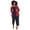 Burgundy Combo, variant on Plus Size Cotton Flannel Plaid Tunic Shirt Blue Purple 1X