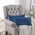 thumbnail image 2 of Home Soft Things Ikat Velvet 2 Piece Throw Pillow Cover Set - Blue - 14" x 26", 2 of 6