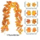 thumbnail image 3 of Seyotauo 5.7 FT Fall Garland Maple Leaf Foliage Mantle Vine Door Wall Decor Autumn Hanging Foliage Garland for Home Indoor Outdoor Wedding Thanksgiving Fireplace Party Decor, 3 of 6