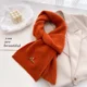 thumbnail image 2 of Bufanda de punto de diseño para hombre y mujer, chal cálido de invierno con estampado de perro, de moda, grueso, para el cuello, suave, resistente al frío, bufanda Burberry, 2 of 5