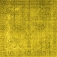 thumbnail image 1 of Ahgly Company Machine Washable Indoor Square Persian Yellow Traditional Area Rugs, 5' Square, 1 of 4