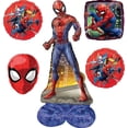 thumbnail image 1 of Bouquet de globos Anagram Spiderman Airloonz para artículos de fiesta, 1 of 6