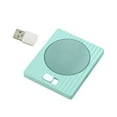 thumbnail image 5 of TISHITA Coffee Warmer Tea Warmer Multi Use for Hot Chocolate Portable 45 degreeC Constant Temperature Coaster for Kitchen Desk Travel Gifts Green, 5 of 8