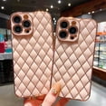 thumbnail image 5 of Compatible with iPhone 13 Pro Max Case Cute for Women Glossy Chic Aesthetic Soft Silicone Protective Flexible Case for iPhone 13 Pro Max Pink with Glass Screen Protector, 5 of 6