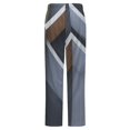 thumbnail image 6 of Abstract Geometric Wood Design Winter Female Pants Flannel High Waist Women Pants Lady Warm Straight Leg Plush Trousers, 6 of 7