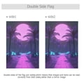 thumbnail image 4 of Yayeee Garden Flag 12" x 18" Double Sided Outdoor Yard Lawn Holiday Decorations, Pink Neon Road, 4 of 6