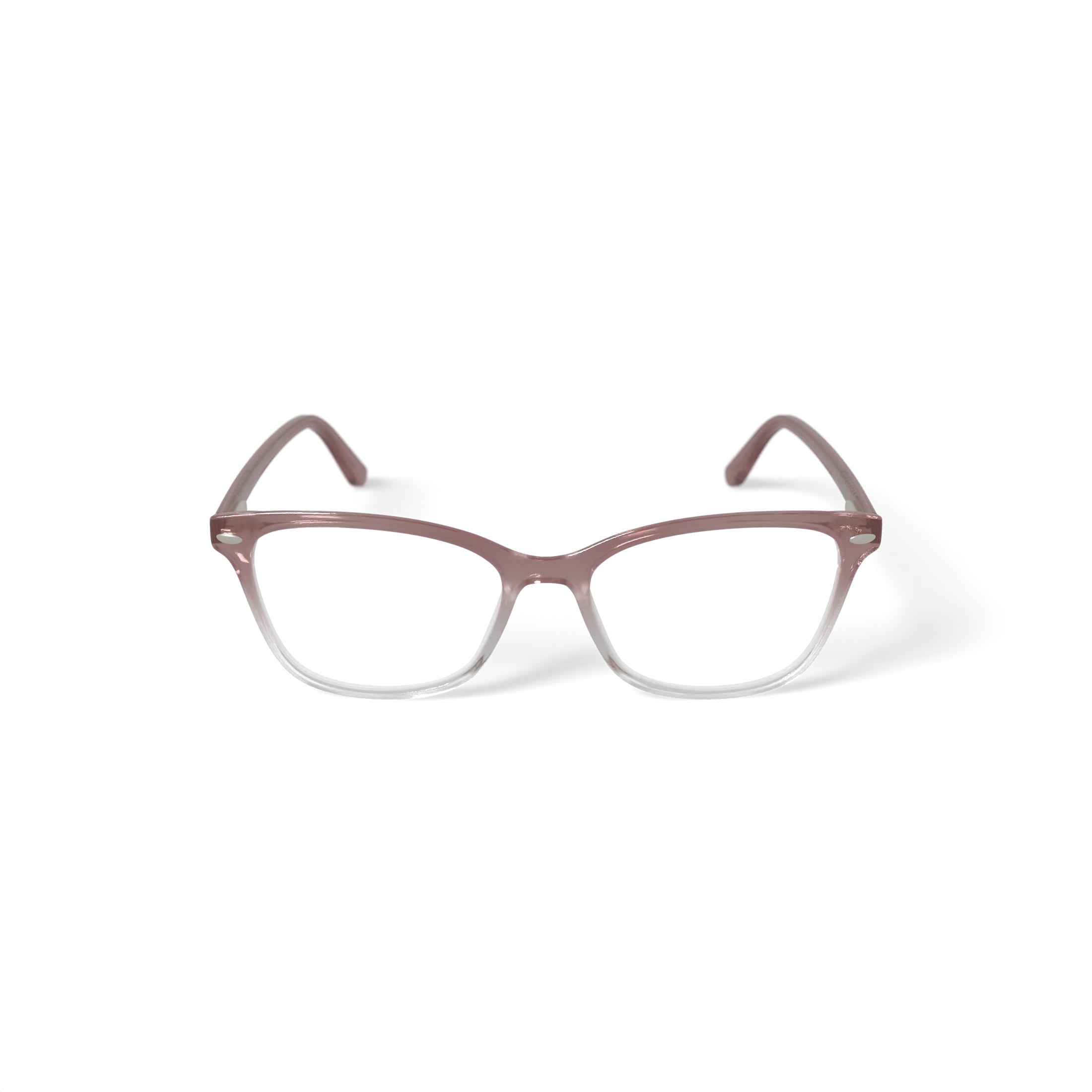 Hard Candy Women's HCV06 Sandy Square Prescription Eyeglasses with Case, Light Brown Gradient