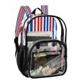 thumbnail image 4 of Iauyy Clear Backpack Heavy Duty PVC Transparent Backpack for College Workplace, Three-color Vertical Stripes, 4 of 8