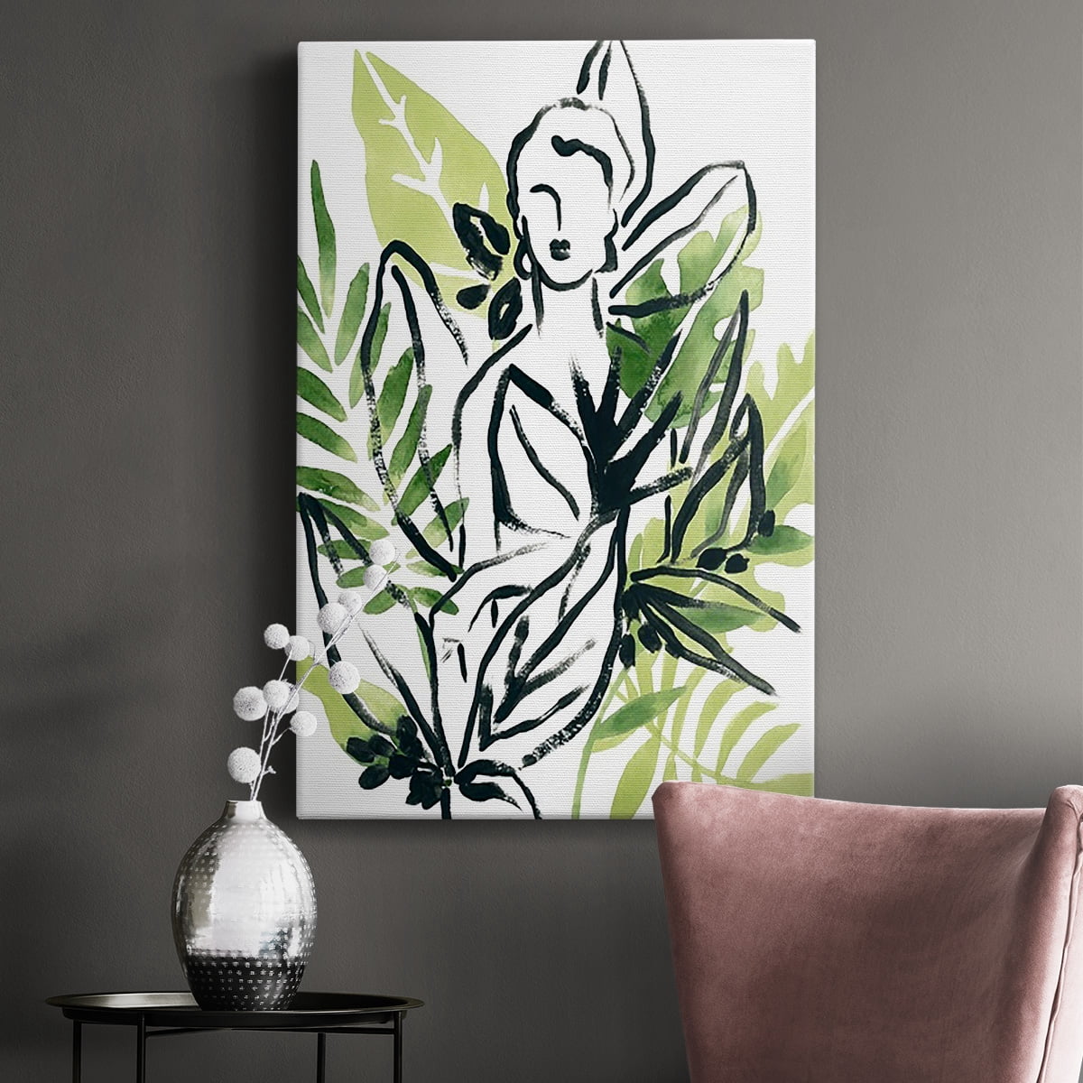 Tropical Sketchbook I Premium Gallery Wrapped Canvas - Ready to Hang