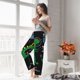 thumbnail image 5 of Balery Space Dino Cartoon Black Pantalones de pijama para mujer, pijamas ultraligeros, pantalones de estar por casa-3X-Large, 5 of 6