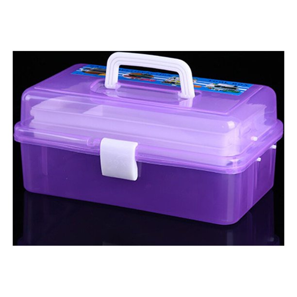 IFANLANDOR 1Ud Caja Organizadora Multifuncional De Plástico Morado Para Maquillaje Y Accesorios