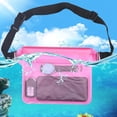 thumbnail image 4 of Mobile Phone Waterproof Pocket Drifting On The Beach Mobile Phone Waterproof Bag Sealed Touchscreen Transparent PVC Waist Bag, 4 of 4