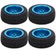 thumbnail image 3 of 4Pcs RC Car Model Accessories for WLtoys 1/28 K989-53 Aluminum Tires (Blue), 3 of 4