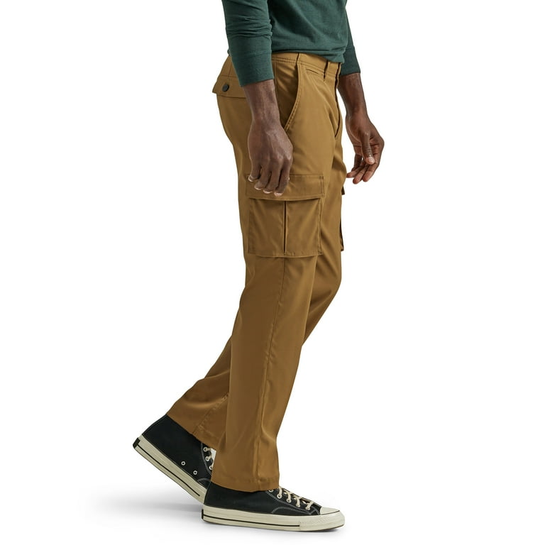 Free Shipping Lee AE Men s Extreme Comfort Synthetic Straight Leg Cargo Pant Walmart