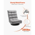 thumbnail image 4 of VEVOR 360° Swivel Floor Gaming Chair with 4 Adjustable Position Folding Floor Chair, 4 of 9
