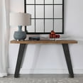 thumbnail image 7 of Uttermost Freddy Metal Accent Console Table in Weathered Oak and Aged Black, 7 of 7