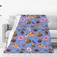 thumbnail image 1 of Balery Fastfoods Manta de Felpa Suave y Acogedora – Cobija de Franela Aterciopelada para Cama, Lavable y Cálida para Sofá, Mascotas, Transpirable-60"x50", 1 of 7