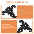 thumbnail image 2 of Raindrops  4 Pcs Vintage Small Hinges Antique Retro Decor Kitchen Cabinet Black, 2 of 8