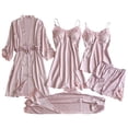 thumbnail image 1 of Set De Pijama Dama Sexi Ropa De Dormir Bata De Seda 5 Piezas Dara Baby  Vest034, 1 of 4