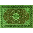 thumbnail image 1 of Ahgly Company Indoor Rectangle Medallion Green Traditional Area Rugs, 7' x 9', 1 of 1