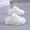 White, variant on Women's Color Block Mesh Platform Sneaker Slippers, Open‑Back Lace‑Up Layered Sole Breathable Casual Footwear