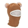 thumbnail image 2 of PULLIMORE Baby Winter Hat, Fleece Lined Girls Boys Infant Winter Hat, Kids Toddler Scarf Earflap Hood Skull Caps (Khaki), 2 of 8