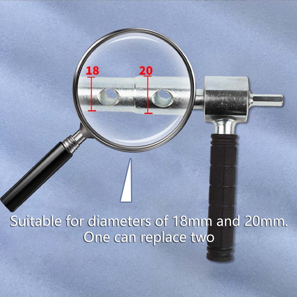 MOMOJIA Ice Fishing Drill Bit Adapter Handle Converters for 18mm 20mm Ice Auger Camping