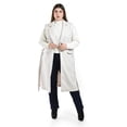 thumbnail image 1 of Chaleco largo con cinto Roman Fashion /Tallas Extras, 3018 (Hueso) beige 38, 1 of 6