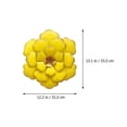 thumbnail image 2 of Iron Metal Flower Wall Art Decor with Gorgeous Yellow Plating for Home and Garden 12.5 Inch, 2 of 5