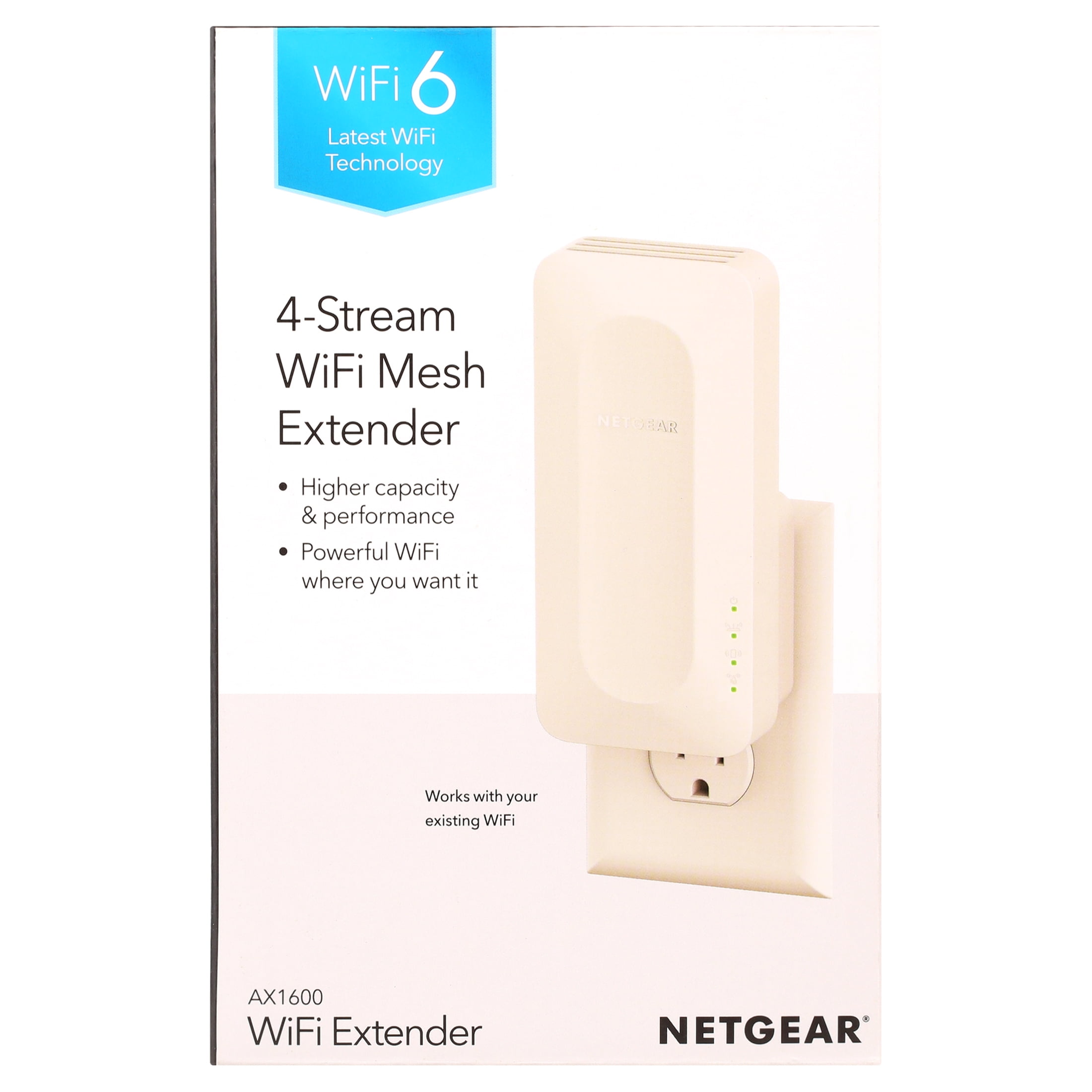 NETGEAR AX1500 Mesh Wifi Range Extender (EAX11-100NAS)