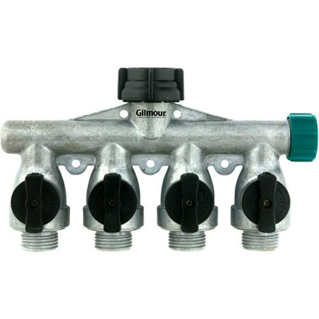 - Gilmour AY4FFM 4 Way Aluminum Shut Off Valve Connector