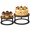 2 Pack, variant on 3 Tier - Rectangle Cake Stand Rustic Industrial Wood Dessert Display Set