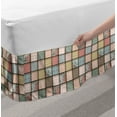 thumbnail image 2 of Shabby Flora Bed Skirt, Vintage Style Patchwork Design Colorful and Details Vibes, Elastic Bedskirt Dust Ruffle Wrap Around for Bedding Decor, 4 Sizes, Multicolor, by Ambesonne, 2 of 2