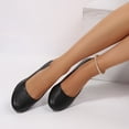 thumbnail image 5 of Rexoro Women's Classic Round Close Toe Pumps Slip On Low Thin Heel Heels Office Daily Dress Occasions Shoes, 5 of 7
