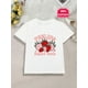 thumbnail image 1 of Vibrant Red 100% Cotton Girls' T-Shirt with Strawberry Print - Casual, Comfy Short Sleeve Crew Neck Top - Ideal Holiday Gift for Youngsters, 1 of 7