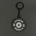thumbnail image 2 of Gym Keychain Pendant Rubber Metal Fitness Keychain Pendant for Workout Gym Enthusiasts Exercise Gift Reminder Metal Key Chain, 2 of 6