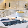 thumbnail image 6 of Yayeee Dish Drying Mat for Kitchen Counter Ultra Absorbent Easy Clean Pad 18x16", Ocean Waves, 6 of 7