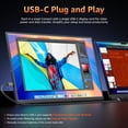 thumbnail image 4 of Monitor portátil kksmart 18.5" 1080P FHD 100Hz con altavoz, 4 of 7