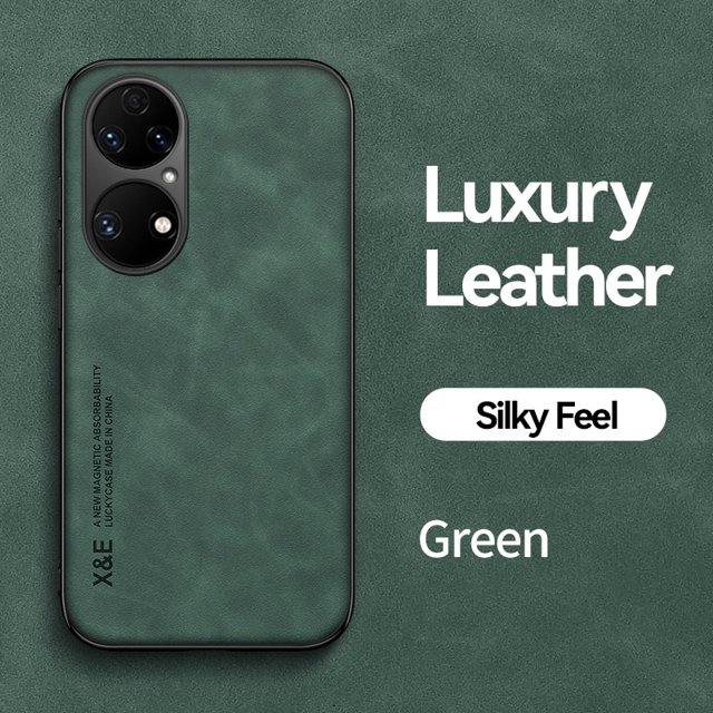 Funda magnética de cuero de lujo para Huawei P50 Pro P40 P30 Lite P20 Mate 20 30 40 50 Pro Nova 9, funda trasera blanda a prueba de golpes Tan Jianjun unisex