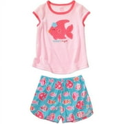 Child of Mine by Carter's - Baby Girls' 2-Piece Short-Sleeve Pajama Set