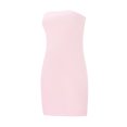 thumbnail image 3 of FEORJGP Women Mini Bodycon Dress Ladies Sleeveless Tube Dress Solid Color Boat Neck Strapless Summer Backless Fashion Party Dress Streetwear for Bar Club, 3 of 9