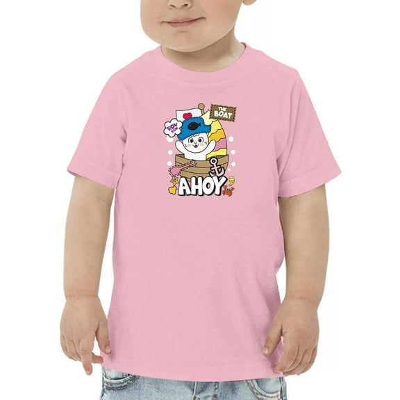 Ahoy Pirate Cat T-Shirt Toddler -Image by Shutterstock, 3 Toddler