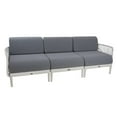 thumbnail image 1 of Patioflare Leaf Modular 3-Seater Patio Sofa, Grey, 1 of 7